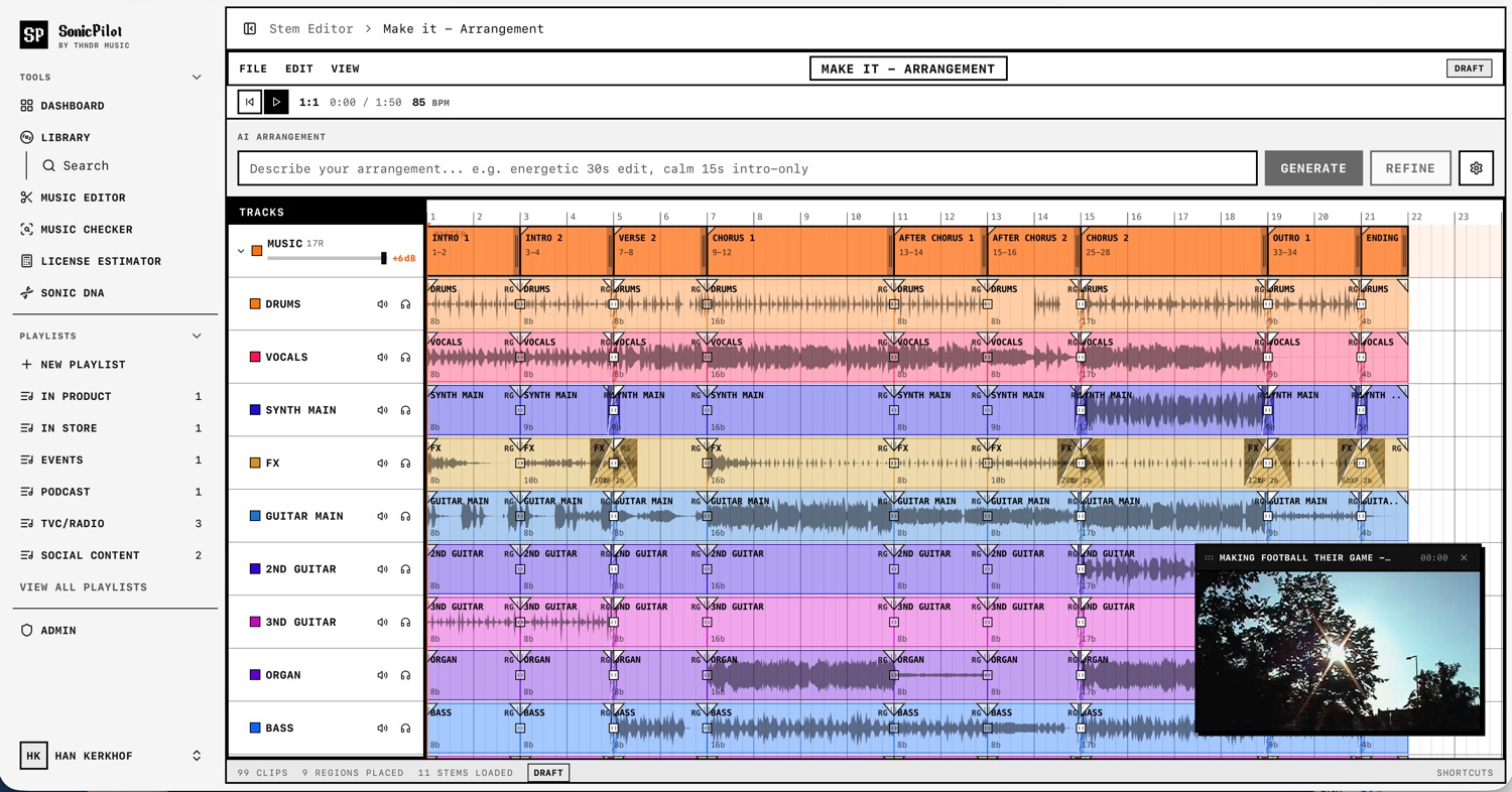 Sonic Pilot — Stem Editor