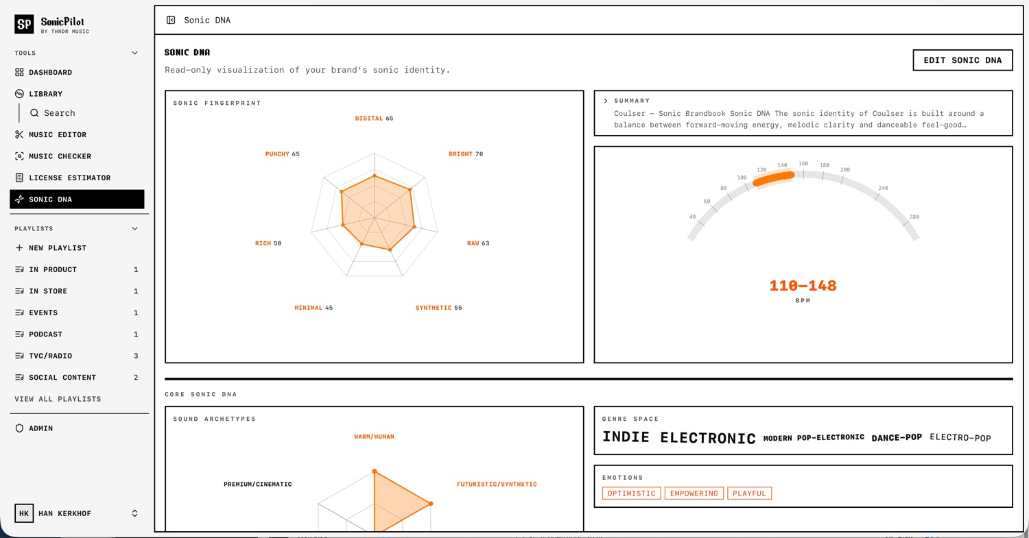 Sonic Pilot — Sonic DNA definition page